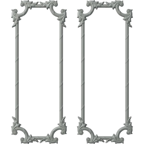 Ekena Millwork 28-in. W x 72-in. H Tirana Panel Moulding Kit Double Panel PMLKTI28X72B - main